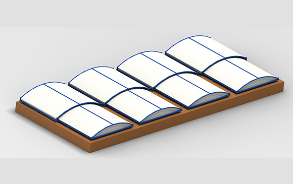 滑動(dòng)式鋼架反吊膜